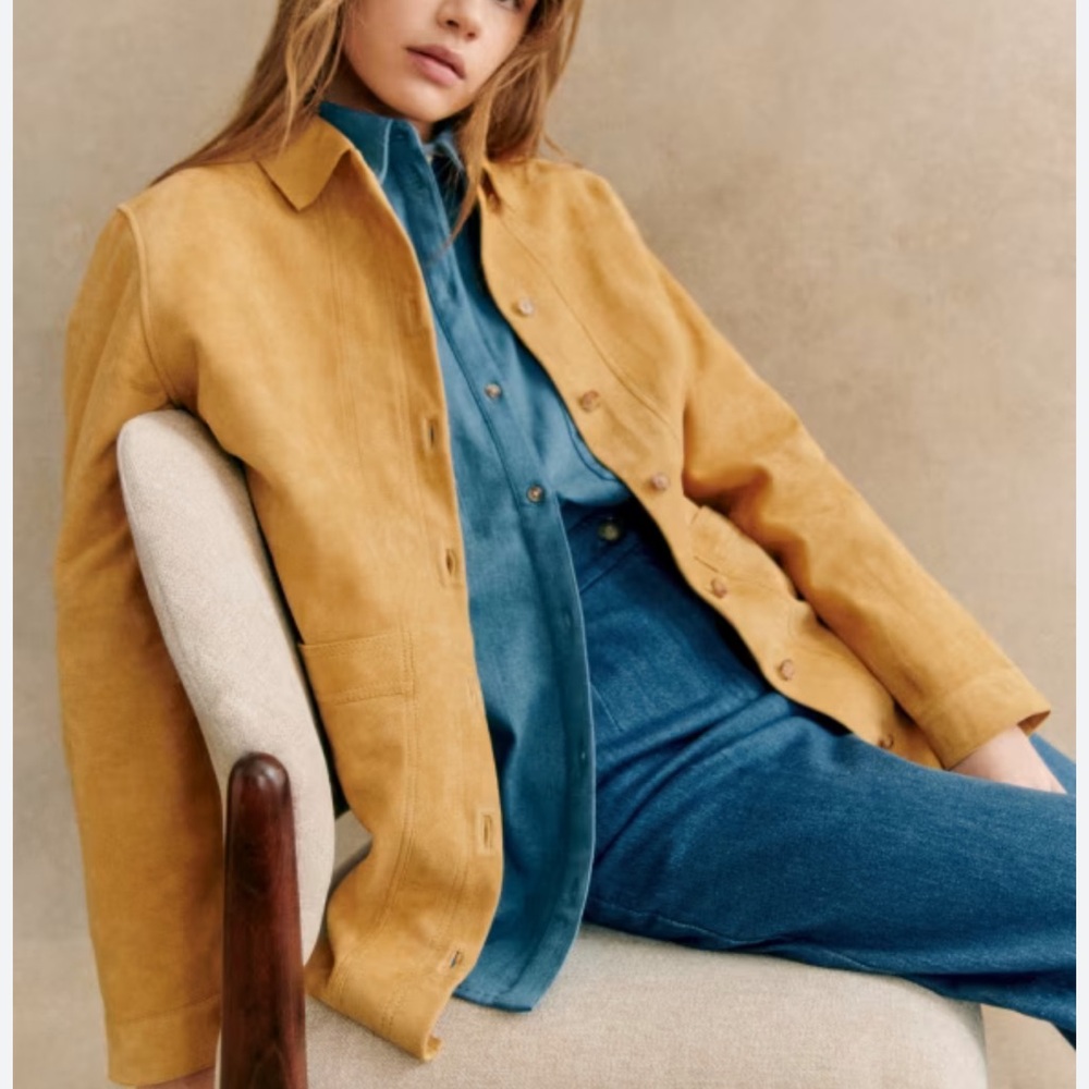Sezane Tan Trench Coat